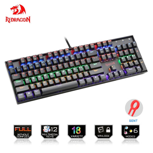 Rainbow USB Mechanical Gaming Keyboard