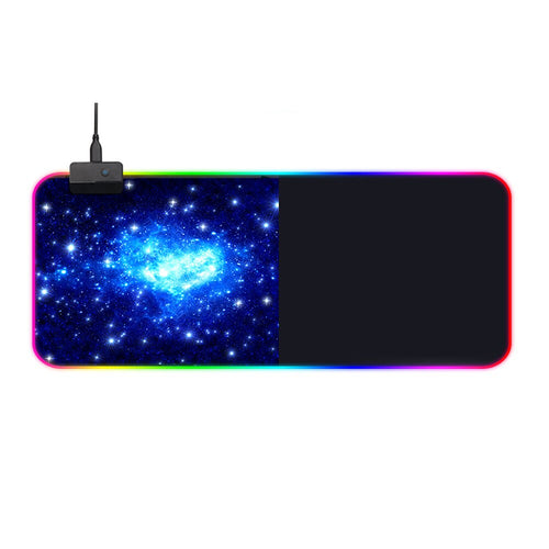 LED Lighting Soft Home Office Rectangle RGB Computer Accessories Locking Edge Mouse Pad